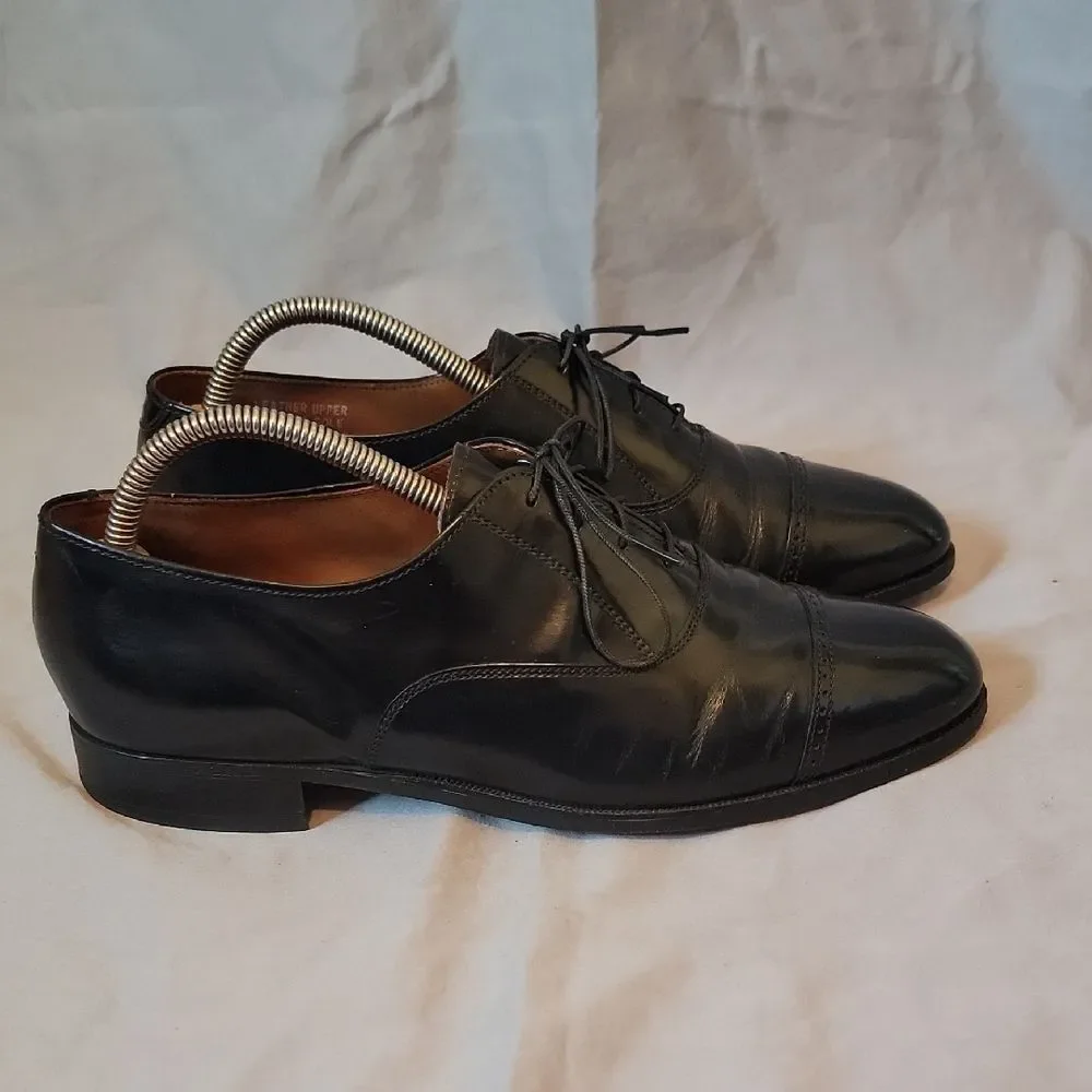 Bostonian Black Leather Oxford Shoes Timeless Design 9 M